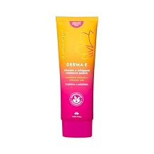 DERMA E Face Exfoliator, Vitamin C Whipped Radiance Polish, 4 Oz, Stabilized Vitamin C & Dual-Action Exfoliation to Help Brighten, Exfoliate & Protect Skin Barrier, Gentle Skin Care
