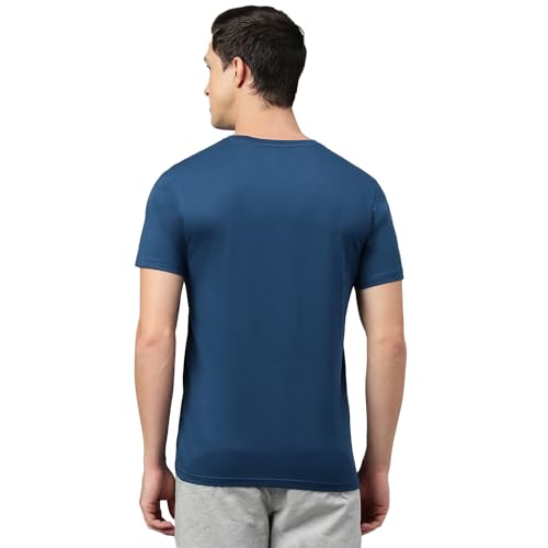 Van Heusen Men's Cotton Regular Fit Solid T-Shirt Crew Neck, Short Sleeves