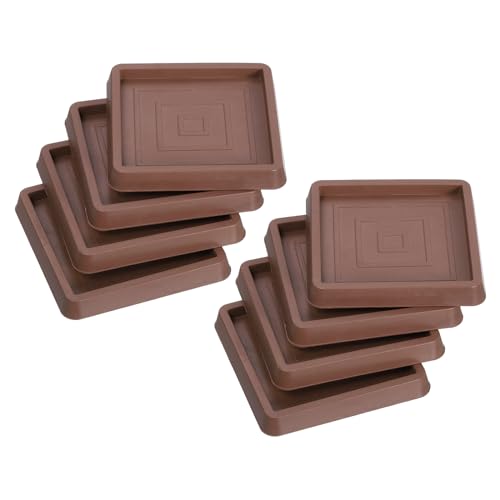uxcell Chair Leg Floor Protectors, 8Pcs 2.5", Rubber Square Non-Slip Furniture Pads