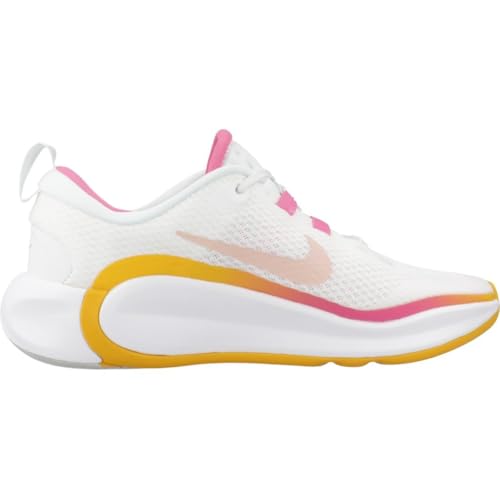 Nike Infinity Flow Big Kids' Running Shoes (FD6058-102, Summit White/Pinksicle/University Gold/Arctic Orange) Size 5.54