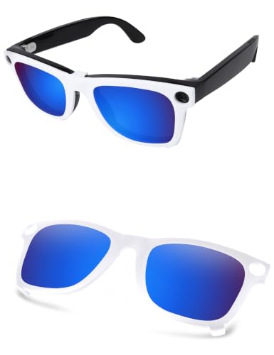 AOZAN �}�b�g�z���C�g�t���[�� �Ό��N���b�v�I���T���O���X Ray-Ban Meta Wayfarer RW4008 53mm �Ή� �j�����p - �J�v���u���[