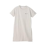 [チャンピオン] シャツワンピ 半袖 丸首 COTTON USA スクリプトロゴ刺繍 Relax Fit ワンピースドレス ウィメンズベーシック CW-X339-810-L