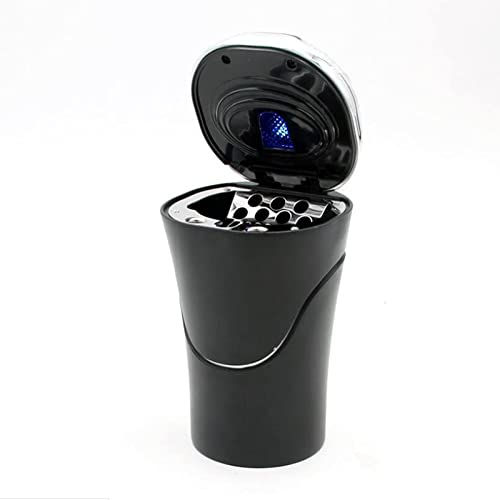 Cenicero auto extinguidor con carga solar y luz LED para uso interior 2