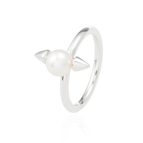 Bague Spike Pearl en argent recyclé un bijou audacieux pour exprimer votre dualité