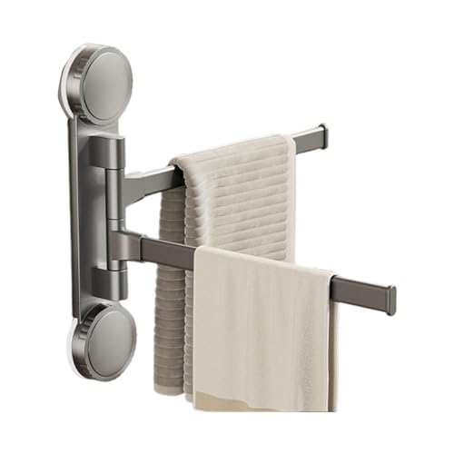 Toallero giratorio - Toallero giratorio de pared, toallero extensible | Soporte para toallas de diseño moderno con fijación en la pared | Toallero liso y para sala de bahía