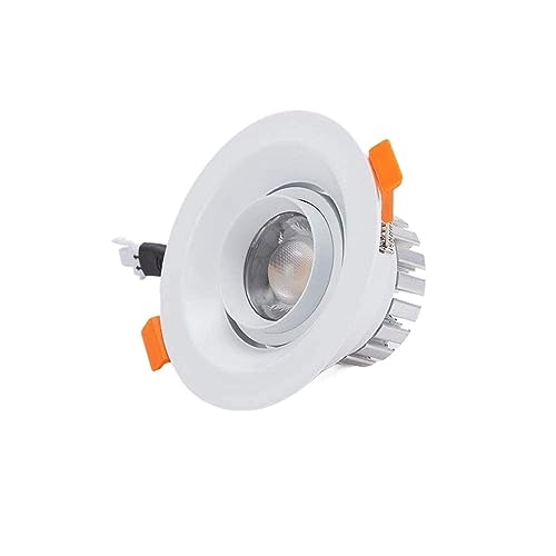 1Pack Outer Diameter 7.5 cm Ultra-Thin Recessed Lighting 3W 3000K-6000K with Junction Box LED Ceiling Light Daylight Indoor Spotlights Livingroom Aisle Balcony Dimmable Downlights 85V-110V Fitt