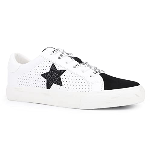 Image of VINTAGE HAVANA Grande Women's Fashion Sneakers | Star Tennis Shoes Womens | Low Top Slip On | Walking Comfortable Casual