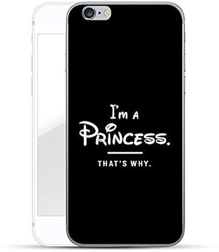 finoo iPhone und Hard Case Handy-HA lle mit Motiv dA nne stoAYfeste Schutz-Cover Tasche Premium QualitA t Premium Case fA r Dein Smartphone  Princess Black