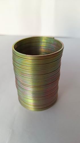 Image of WKM Slinky Spring Wave Motion Toy - Scientific Helical Coil Demonstration Model for Physics Learning & Fun Play