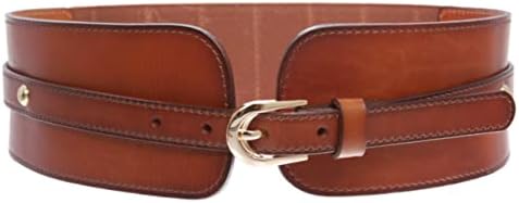 Beltiscool Women's High Waist Elastic Linked Cowhide Stretch Tape...