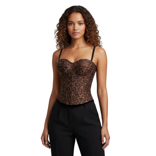 Bustier sans manches imprimé léopard idéal pour vos sorties estivales