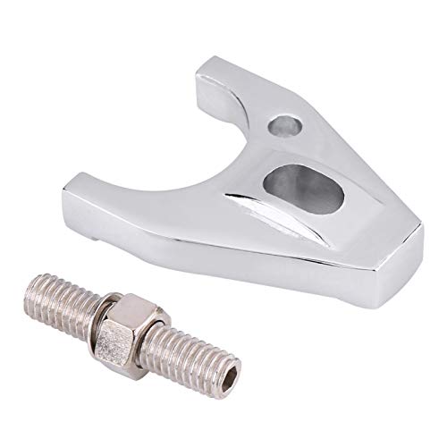 Qiilu Sbc Distributor Hold Down, Chrome Billet Aluminum Distributor Clamp Hold Down With Bolt For Sbc Bbc Sb Bb Hei Electronic #TOP3