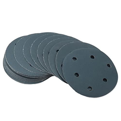 Utoolmart ディスクペーパー サンダー サンディングディスク サンドペーパー ダブルアクション マジック ペーパー 研磨 やすり 電動サンダー用 サンディングパット 木工用 ランダムアクションサンダー用 サンディング 研磨 サンダー用紙やすり丸型 #320 6穴 工木工生地研磨用 5インチ 外径 125mm 20枚