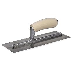 MARSHALLTOWN QLT Notched Trowel, 11 Inch, Tile Tool, Assembled in the USA