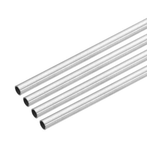 uxcell 4Pcs 304 Stainless Steel Tube 6mm OD 5mm ID 254mm L 0.5mm Thick