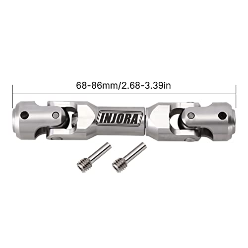 Image of INJORA Drive Shaft Stainless Steel Heavy Duty for Axial SCX10 90046 AXI03007 TRX4 Redcat Gen8 1 /10 RC Car Crawler Upgrade