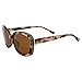 Islander Eyes Dominica Polarized Sunglasses for Women Pink Tortoise Frame w/Brown Lens
