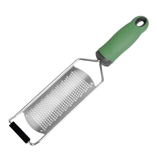 Râpe à fromage de cuisine, 31 cm de long, zeste de citron, râpe à fromage en acier inoxydable TPR, râpe à parmesan fine pour pommes de terre, courgettes, carottes, pommes, chou et fromage à pâte molle