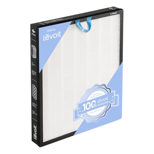 LEVOIT Vital 100S-RF Genuine Air Purifier Replacement,3-in-1 High-Efficiency Activated Carbon Filter, White, Suitable for Vital 100S, 52 ㎡