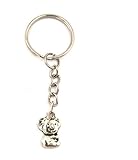 ca. 8 cm schmuck-stadt Koala Schlüsselanhänger Silber-Farben Modeschmuck