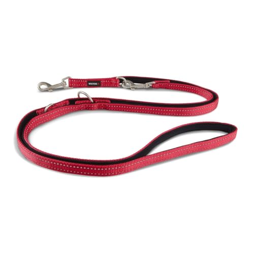 Wolters | Führleine Soft & Safe reflektierend cayenne/schwarz | L 200 x B 2 cm