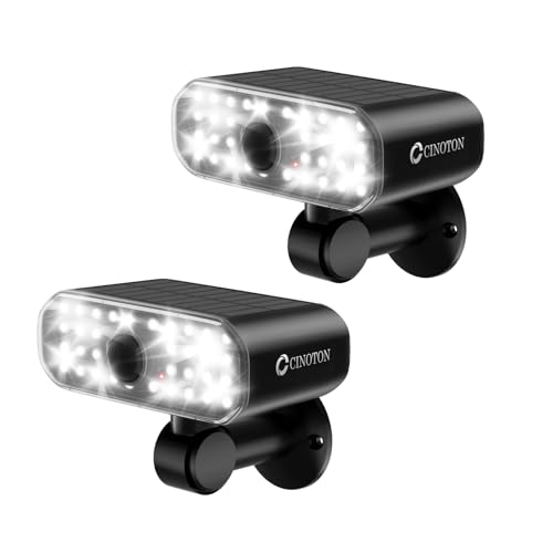 CINOTON Solar Lights Outdoor, 3 Modes Motion Sensor Super Bright Wall Light Fixtures with 36 LEDs / 180°Adjustable Daylight Security Lights Outdoor IP67 Waterproof for Garden Patio Yard, 2Pack CINOTON Solar Lights Outdoor, 3 Modes Motion Sensor Super Bright Wall Light Fixtures with 36 LEDs / 180°Adjustable Daylight Security Lights Outdoor IP67 Waterproof for Garden Patio Yard, 2Pack