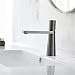 XUXUWA Robinets de salle de bain modernes et minimalistes - Conique en cuivre - Conditionnement d'eau chaude et froide - Pour maison ou hôtel - Beau robinet pratique (couleur : gris)