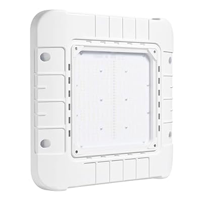 Parmida LED Canopy Light, Wattage Selectable (200/250/300W), ETL, 0-10V Dimmable, 100-277VAC, IP65 Waterproof, 5700K, 16.5” x 16.5”, Gas Station, Garage, Street, Outdoor Lighting, Commercial Grade