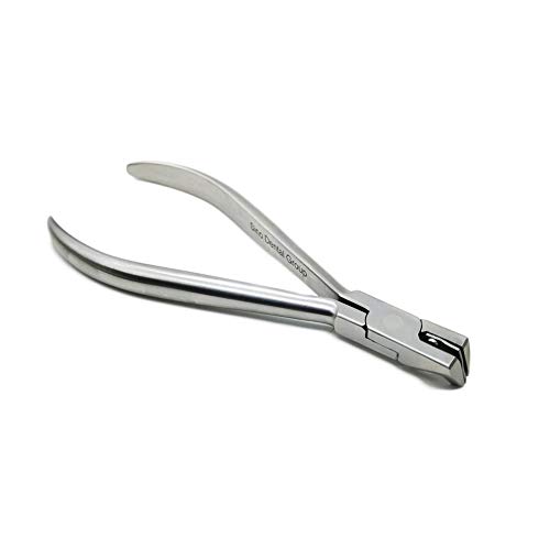 Dental Orthodontic Distal Cutter Plier,Orthodontic Flush Cutter, Distal End Cutter With Safety Holder,Cut Wire Up To A Maximum Of .021" X .025" (.53 Mm X .64 Mm) Standard Head Long Handle #TOP4