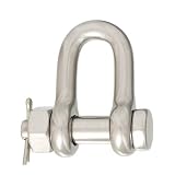 Grillo con bullone di sicurezza forgiato 22mm, acciaio inox AISI316