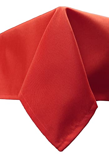 YOUR CHAIR COVERS Premium Dark Red Polyester Tablecloth #TOP14