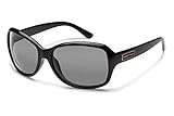 Suncloud Mosaic Polarized Sunglasses, Black Frame, Gray Lens