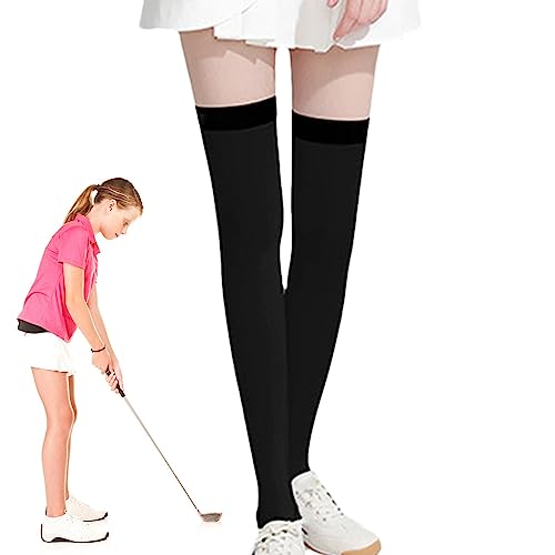 Vesone Chaussettes en Soie glacée - Ice Silk UPF50 Golf avec Protection Solaire | Chaussettes Respirantes Douces et élastiques à Haute résistance aux UV pour Cosplay – vue 5