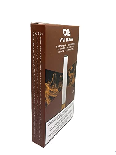 Vivi Nova Einweg-E-Zigarette (1 Packung mit 5 Stück) nach Geschmack Tabak, 500 Züge (kein Tabak oder Nikotin, Venta prohibida a menores de 18 años), 15.0 grams – Bild 5