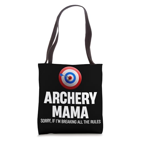 Archery Mama Sorry, If I'm Breaking All The Rules Longbow Tote Bag miniatura 1
