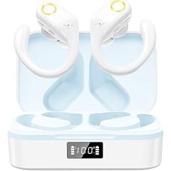 Bluetooth Headphones Wireless Earbuds with Earhooks 60Hrs Playback Ear Buds Power Display with ENC Noise Canceling Mic Over-Ear
