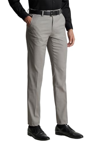 Image of Peter England Premium Formal Trousers - Cross Pocket Style