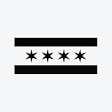 Inkbox Premium Semi-Permanent Tattoo - Chicago Flag, Windy, Water-Resistant Temp Tattoo - Lasts 1-2 Weeks, 2 x 2 in