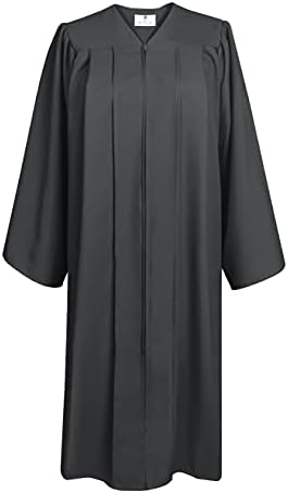GradPlaza Matte Choir Robe for Church Baptism Officiant Confirmation or Costume,Graduation Gown for School