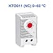 3pcs Small Size Industrial Thermostat for Cabinet Thermometer NO and NC(NC 0 to 60 Degree)