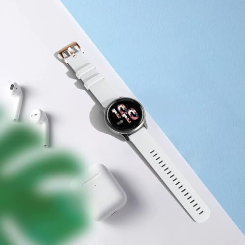 Issinlky Pasek do Garmin Venu 2S/Vivomove 3S/Vivoactive 4S, 18 mm, miękki silikonowy pasek do zegarka GT5 41 mm/GT4 41 mm/Fossil Ladies Gen 6/5E/4/3/Withings Steel HR 36 mm