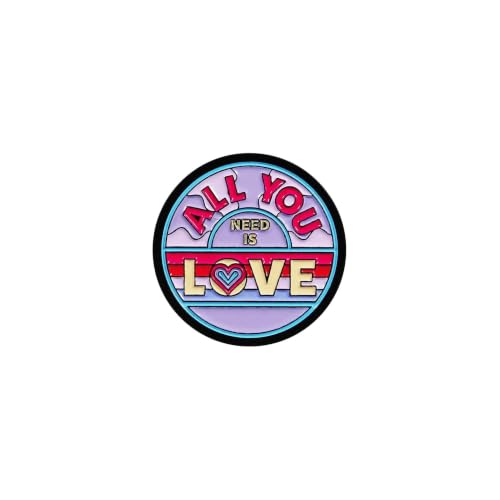 Half Moon Bay The Beatles – All You Need is Love – Multicolor 1.5 x 1.5 Inch Zinc Alloy/Enamel Round Brooch Lapel Pin, PBADBTS02 - Les Beatles, Paul McCartney, John Lennon, RIngo Starr, George Harrison Half Moon Bay The Beatles - All You Need is Love - Multicolor 1.5 x 1.5 Inch Zinc Alloy/Enamel Round Brooch Lapel Pin, PBADBTS02