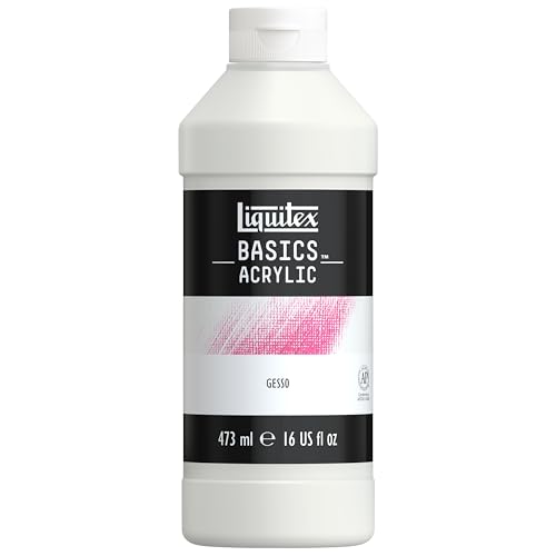 Liquitex BASICS Gesso Surface Prep Medium 473ml (16-oz) Bottle White