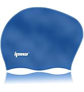 Bonnet De Natation Rose En Silicone Pour Filles 3-10 Ans – Imperméable, Confortable, Pour Cheveux Longs Ou Courts