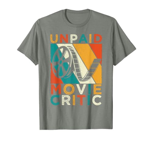 Unpaid Movie Critic Film Cinema Motion Picture Fan T-Shirt, Men, Olive Heather, 3X-Large