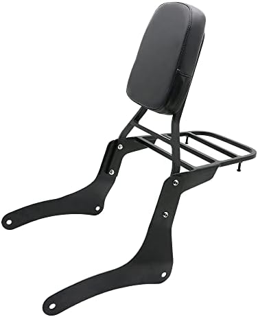 Motorcycle Accessories Sissy Bar Backrest With Luggage Rack Pad Compatible For Kawasaki Vulcan 900 VN900 Custom Classic 1996-2021