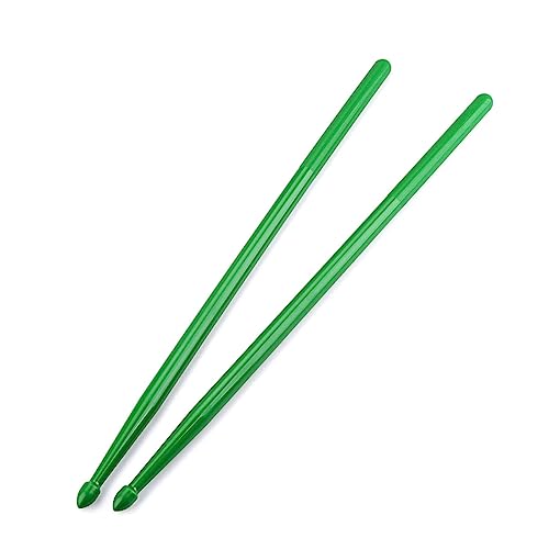 Par de baquetas de nailon para percusión color verde miniatura 7
