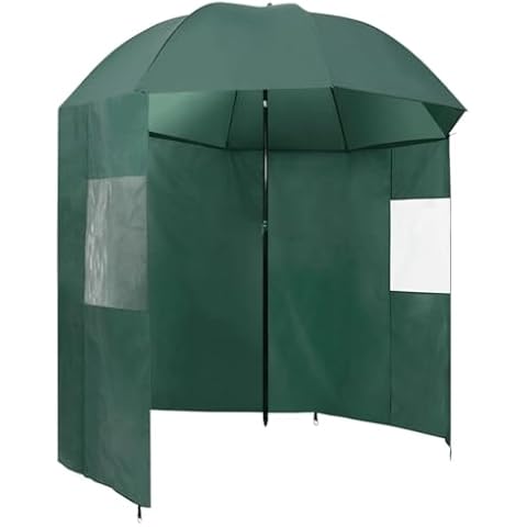 vidaXL 240x210 cm Fishing Umbrella - Waterproof and UV Resistant Cover