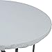 Creative Converting Round Stay Put Plastic Table Cover, 60-Inch, White