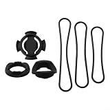 Supporto per computer da bici con staffa di montaggio compatibile per Polar per V650 per M450 per tachimetro da ciclismo M460, regolabile, in plastica nera